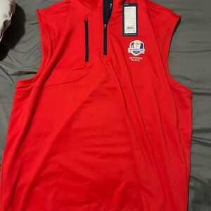 Walter Hagen Red Sleeveless Polo Shirt